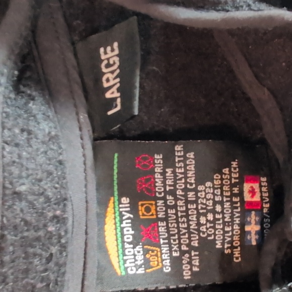 248-chlorophylle Black Hooded Jacket‎ with Logo - Picture 3 of 5